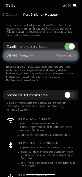 Schritt 3 - WLAN-Passwort