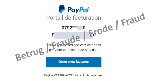 The phishing page is also personalised with the name and phone number