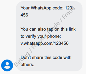 Code that arrives almost immediately by SMS