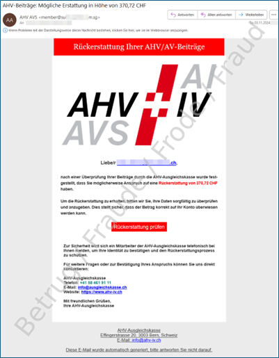 Screenshot of the alleged OASI website. 
