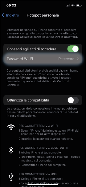 Passo 3 - Password Wi-Fi